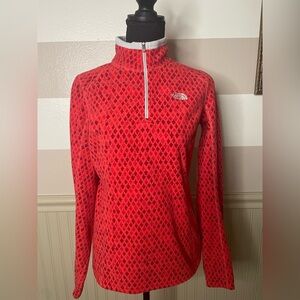 The North Face Red Diamond Pattern Fleece Size Small